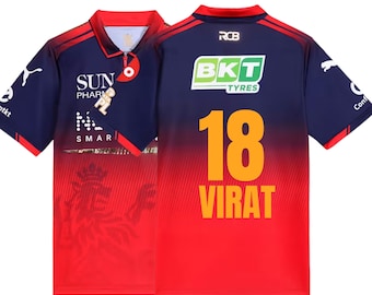 Virat kohli 18 Royal challengers bengaluru Cricket Jersey RCB IPL Shirt 2026
