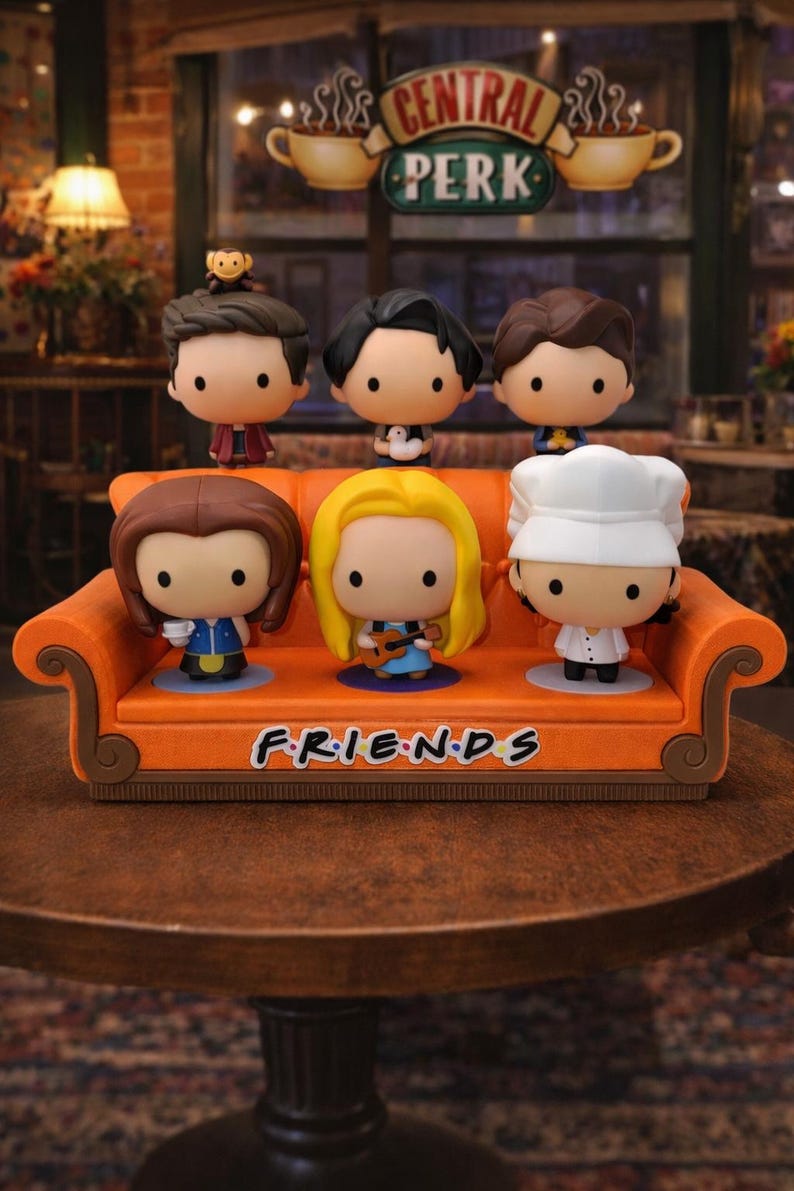 Friends™ Sofa Display for McDonald’s Warner Bros Figures – 3D Printed image 3
