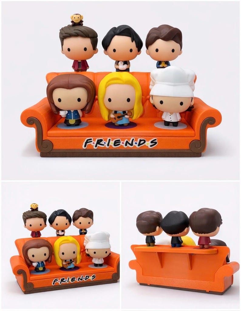 Friends™ Sofa Display for McDonald’s Warner Bros Figures – 3D Printed image 4