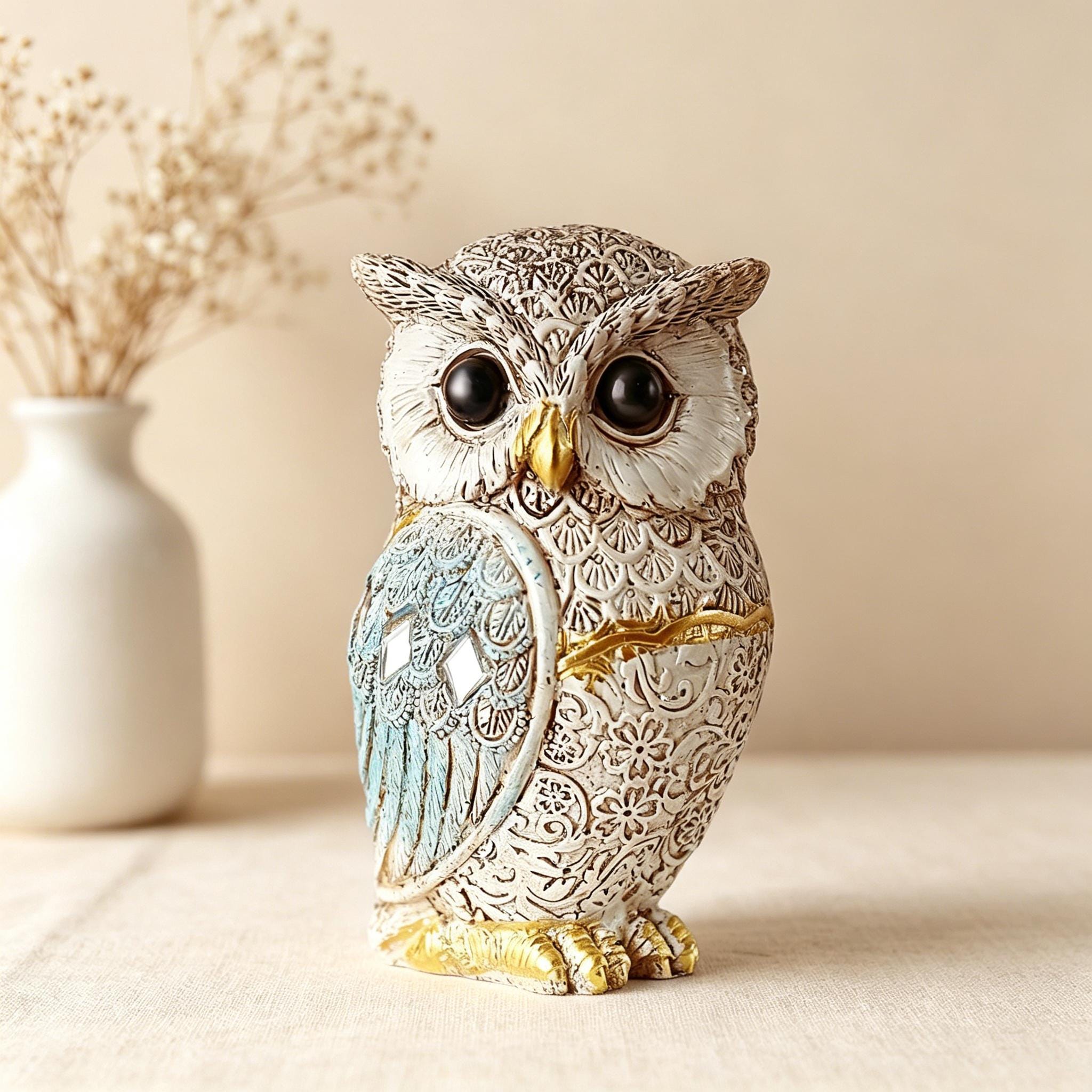 陶器のフクロウの置物 - Etsy 日本