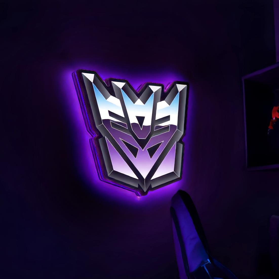 Transformer Decepticon Neon Light - Etsy