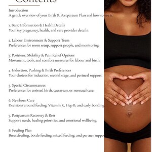 Hospital Birth Preferences Printable Planning Document Labor Delivery Checklist Pregnancy Preparation Template Medical Team Communication Tool Postpartum Recovery Guide Newborn Care Organizer Digital Download Format Expectant Parent