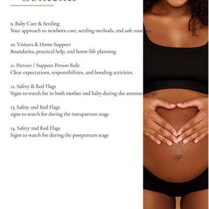 Comprehensive Pregnancy Planner Printable Birth Plan Template Hospital Preparation Checklist Labor Preferences Document Postpartum Recovery Guide Newborn Care Planning Tool Digital Download Format Expectant Parent Essential Resource