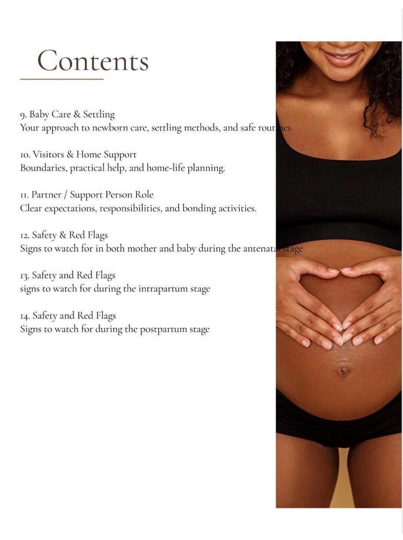 Comprehensive Pregnancy Planner Printable Birth Plan Template Hospital Preparation Checklist Labor Preferences Document Postpartum Recovery Guide Newborn Care Planning Tool Digital Download Format Expectant Parent Essential Resource