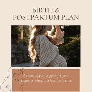 Printable Birth Plan Hospital Checklist Labor Guide Pregnancy Preparation Document Template Delivery Preferences Organizer Medical Staff Communication Tool Birth Center Planning Resource Expectant Mother Essential Digital Download PDF