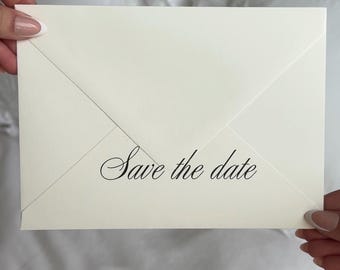 Wedding Phrase Envelopes - Bridesmaid Proposal, Save the Date, Bridal Note Envelope, 5x7 Euro Flap Keepsake