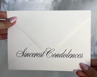 Farewell Phrase Envelope - 5x7 Euro Flap, Keepsake envelope