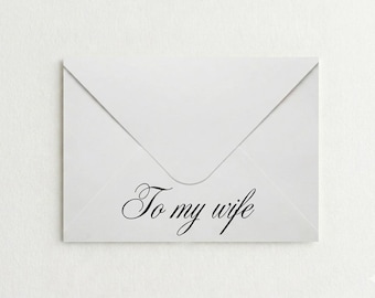 Wedding Vow Envelopes – To My Husband, Wife, Partner, True Love (5x7 Keepsake)