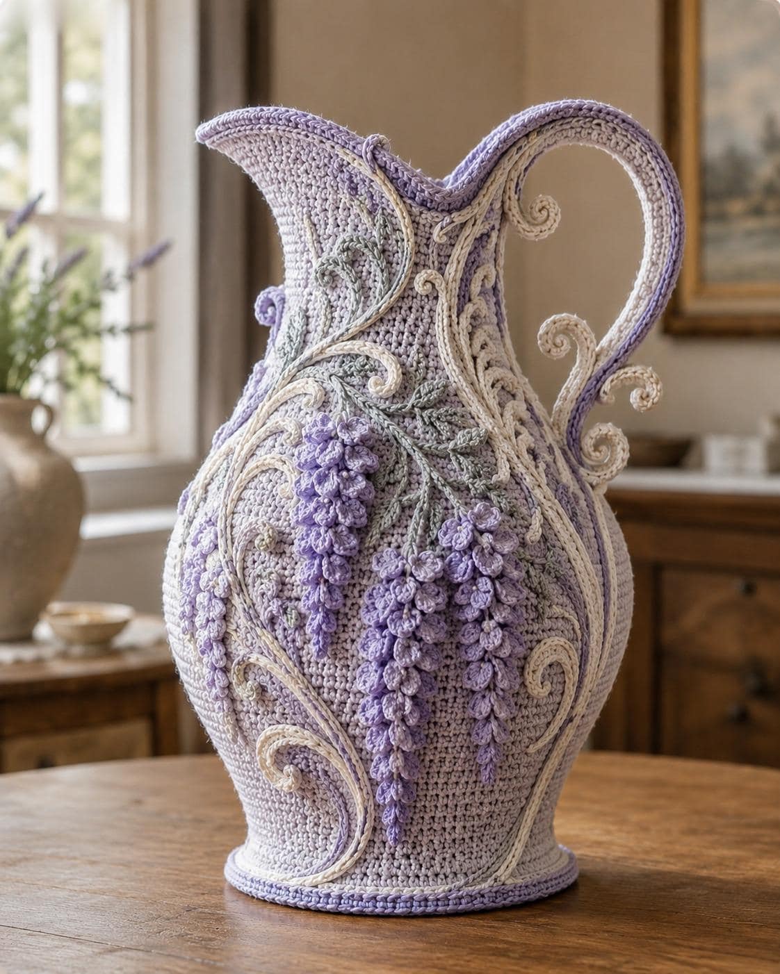 Wisteria Pitcher Vase Cover Pattern