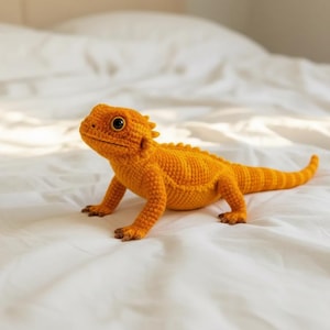 Bearded Dragon Crochet Pattern PDF, Lizard Amigurumi Plush Toy, Reptile Pet Gift, Instant Download