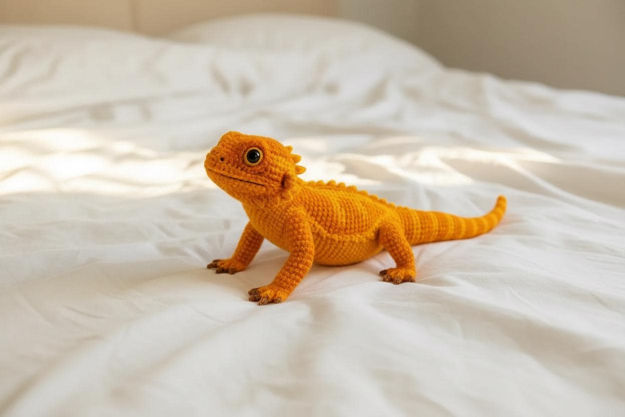 30 Bearded Dragon Crochet Patterns for Reptile Lovers, Gifts, and Plush Decor 8 Bearded Dragon Lizard Plush PDF Pattern