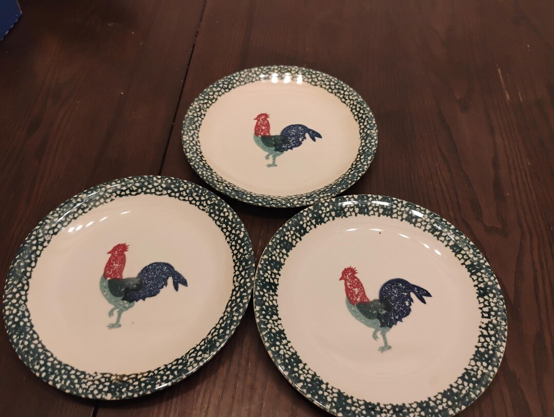 3 Thompson Pottery Plates - Etsy