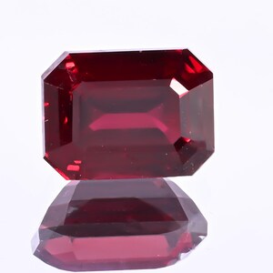Blood Red Mozambique Ruby Loose Radiant Cut Gemstone Pendant Making Jewelry Gift her