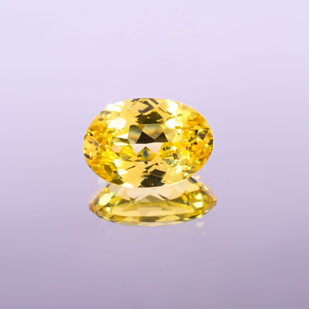 AAA Ceylon Yellow Sapphire: 6.25 Carat 0val Cut Flawless Stone Jewelry ...