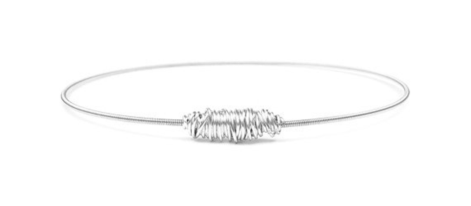 Gold Bangle Bracelets // Set of 3 Bracelets // Guitar String Etsy