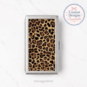leopard print cigarette case YSL Cheetah Cigarettes Case Leopard - Etsy