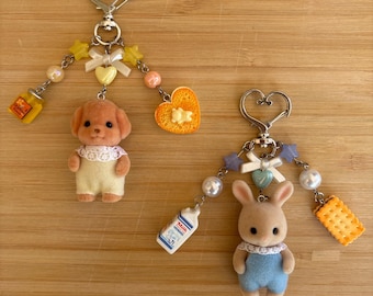 Sylvanian Families Snack Time Keychains