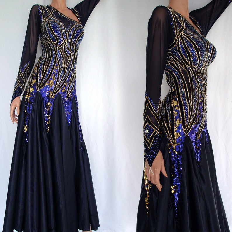 gown with swarovski crystals