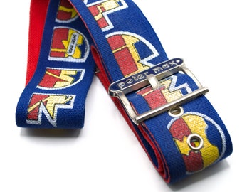 Authentic Vintage Peter Max Alphabet Belt . Primary Colors Psychedelic 60s 70s Wear