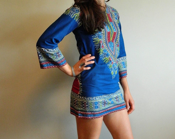 Ethnic Batik Tunic . Micro Mini Dashiki Dress . Xs Xxs - Etsy