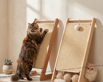 Sisal Cat Scratching Pad, Sofa Protector Mat - Wall Mounted Cat Scratcher Pad Only, Durable Grinding Paw Toy, Indoor Exercise Pet Furniture
