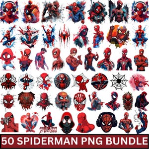 Spiderman Png-paket, superhjälte PNG, Spiderman-huvud Png, Spidey-superhjälte Png, baby Spiderman PNG, Spiderman-fil, Spiderman Clipart, Cricut