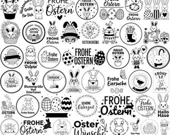 German Easter Plotter Svg Bundle, Easter Ostern Svg, Easter Svg, Frühling Svg, Sayings Funny, German Easter SVG, German Svg, Cut For Cricut