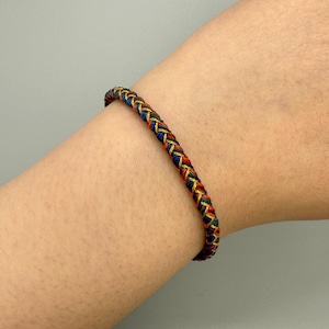Handwoven Tibetan Bracelet: Lucky Knot, Spiritual Healing and Meditation Jewelry