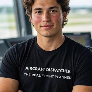 Aircraft Dispatcher The Real Flight Planner T-Shirt, Aviation Dispatcher Tee, AvGeek Gift, Airline Operations Apparel, Aircraft Dispatcher