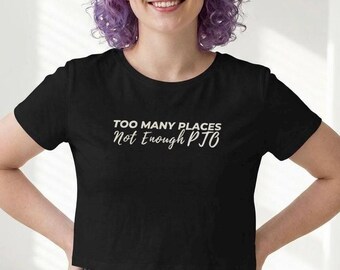 Demasiados lugares, no suficientes días libres / Camiseta corta / Camiseta de vacaciones / Camiseta para amantes de los viajes / Camiseta divertida de viaje / Regalo para viajeros / Amantes de las vacaciones