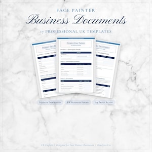 Face Painter Forms UK — 17 Customisable Parental Consent, Patch Test & Event Templates | LaunchKit