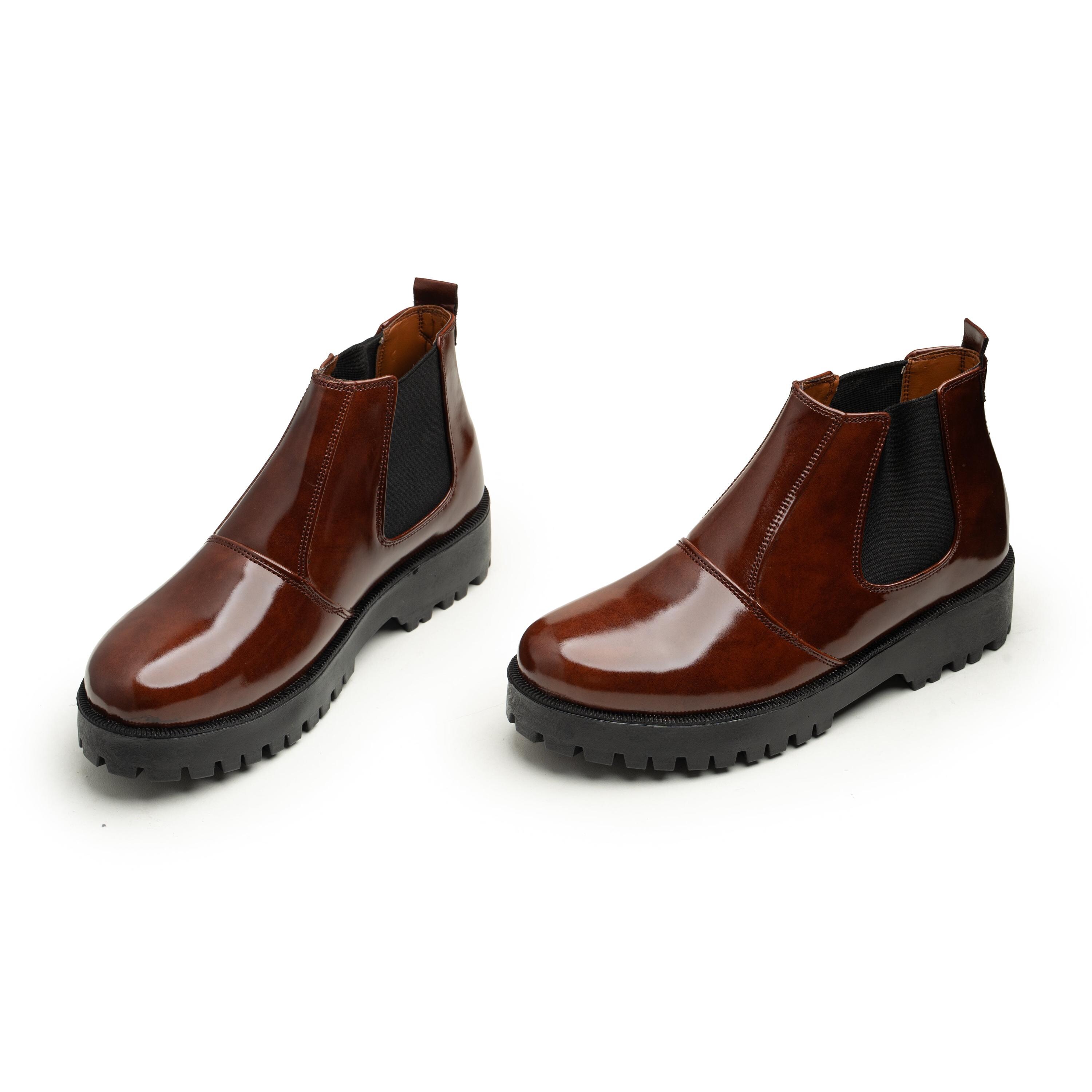 Navyboot Swiss Made Mens Brown Leather Derby Shoes Square Toe Italy Sole EU 41 $_57.JPG?set_id=8800005007 main image 3