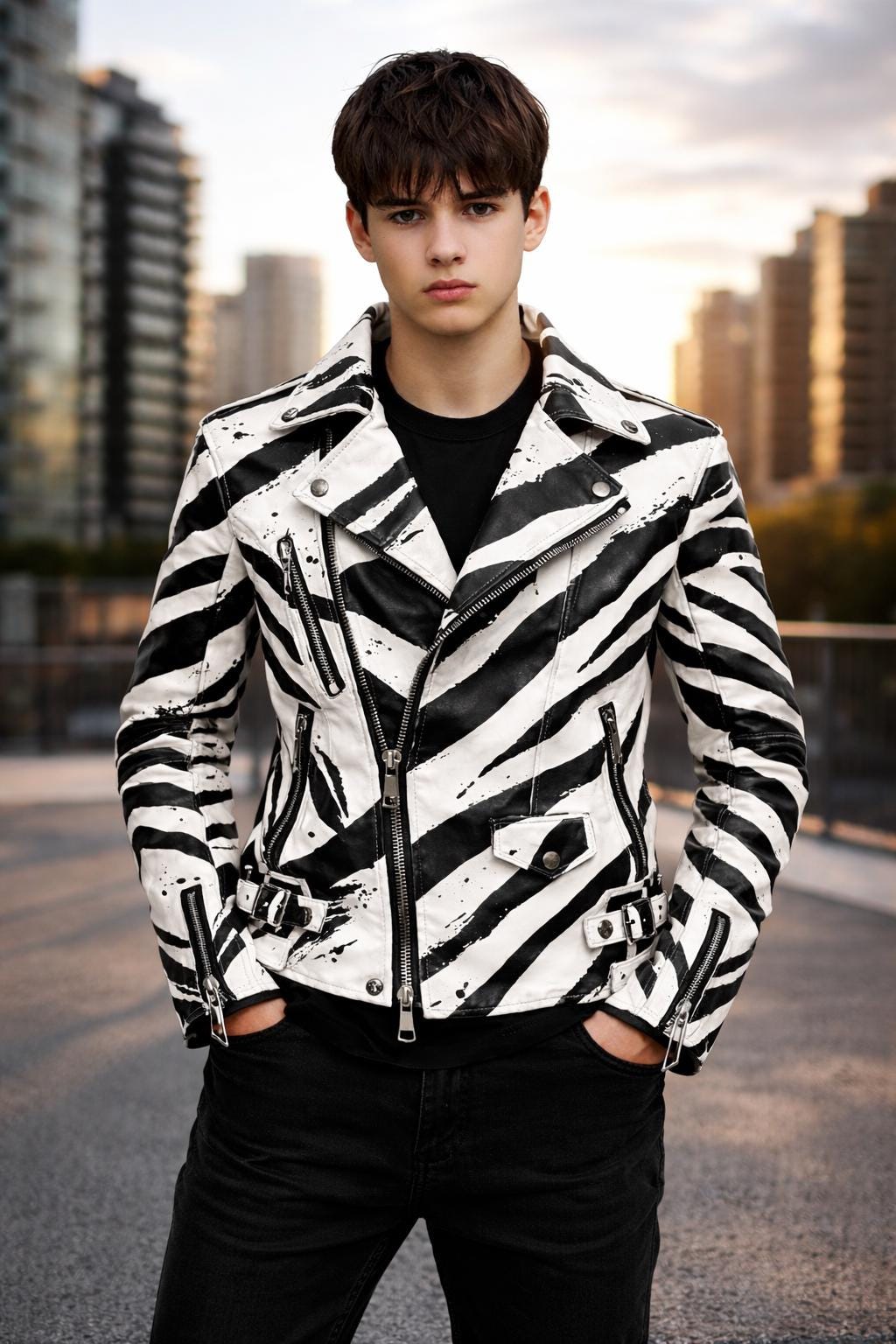 Roberto cavalli leather jacket - Etsy 日本