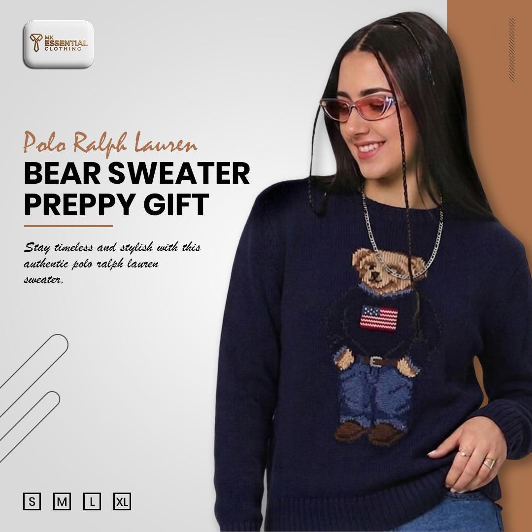 Ralph lauren teddy bear sweater womens - Etsy 日本