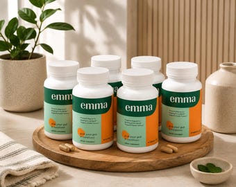 6 Pack Emma Gut Health Capsules | 360 Capsules Total | Daily Digestive & Wellness Support