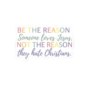 Christian Nationalism Sticker, Anti Maga Decal, Faith Inspired, Religious Sticker, Protest Against Trump, Political Sticker