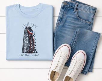 Funny Political Tee: I Just Want Off This Ride, Election Humor Graphic Shirt
