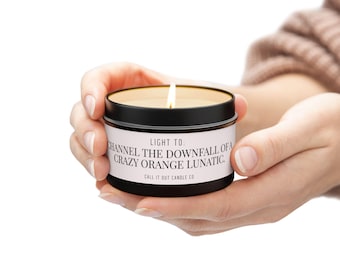 Anti Trump Candle, Funny Liberal Gift,  Channeling the downfall, Light when He’s dead! Progressive Resistance Decor for Feminist Activist