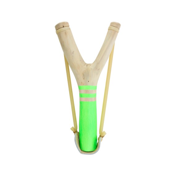 Neon Green Slingshot hunting slingshot wooden slingshot Etsy
