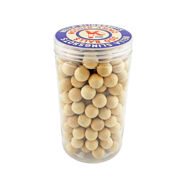 Hölzerne Slingshot Ammo - 200 Balls