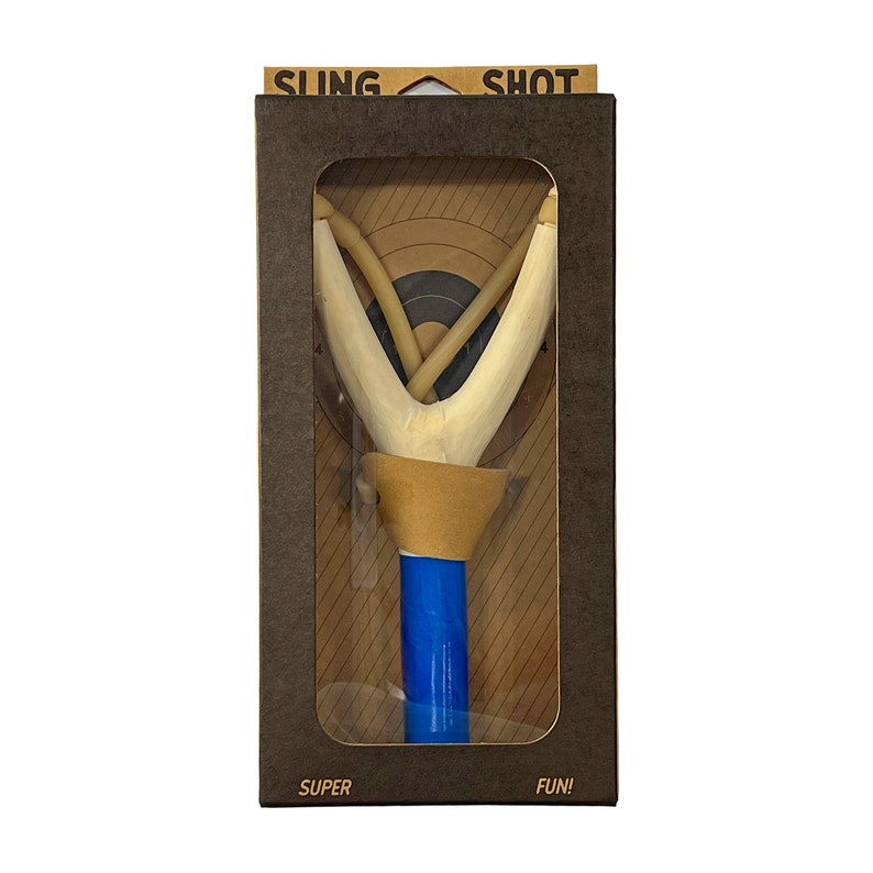 Neon Blue Wooden Slingshot image 3