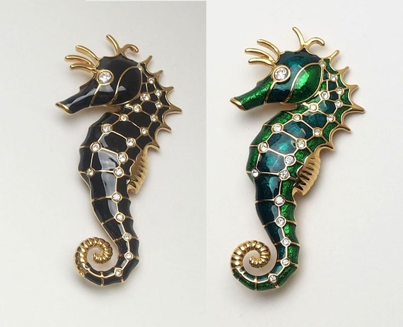 Swarovski Savvy Brooches Seahorse