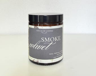 Velvet Smoke | Handmade scented candle made from soy wax | 150g