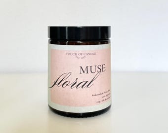 Floral Muse | Handmade scented candle made from soy wax | 150g