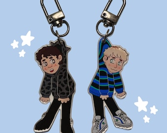 dan and phil dangle keychains