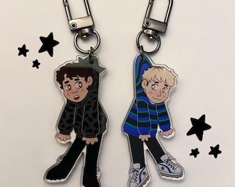 dan and phil dangle keychains