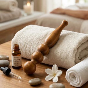 Handcrafted Wooden Acupressure Stick, Natural Wood Therapy Tool for Targeted Relaxation, Reflexology Point Massager, Wellness Gift