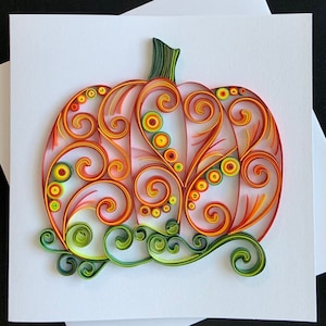 Carte d'automne citrouille, cadeau d'action de grâce, décoration d'automne, décoration d'automne
