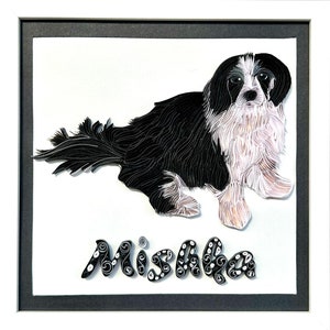 Portrait d'animal de compagnie personnalisé avec nom d'animal de compagnie - Cadeau pour maman d'animal de compagnie, parfait pour un souvenir d'animal de compagnie, oeuvre d'art personnalisée pour animal de compagnie, cadeau pour animal de compagnie, monument commémoratif d'animal de compagnie, portrait de chien