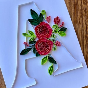 Carte alphabet, cartes monogramme, art initial, cadeau de remerciement pour les enseignants, cadeau de demoiselle d'honneur art déco, nouveau-né, cadeau souvenir